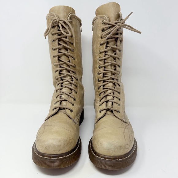 Dr. Martens Festival 11810 Butterfly Tan Leather Boots/ vintage rare style - Picture 9 of 16